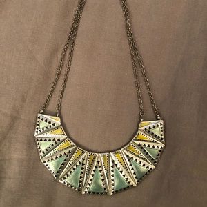 Silver painted necklace